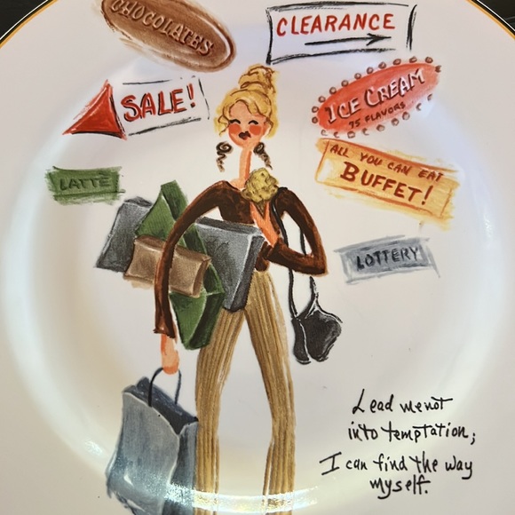 Sakura Glamour Girls Salad/Luncheon/Cookie Plate - Picture 5 of 7